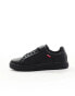 Фото #2 товара Levi's Piper leather trainer with logo in black