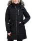 ფოტო #1 პროდუქტის Women's Faux-Fur-Trim Hooded Puffer Coat