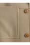 Gömlek Ceket Klasik Yaka Cep Detaylı Düğmeli