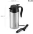 Фото #7 товара OurLeeme 650 ml Travel Kettle, Car Kettle, Stainless Steel, 12 V Cigarette Lighter, Travel Kettle, Electric Kettle for Hot Water, Coffee, Tea, Silver Car Kettle [Energy Class A+++]