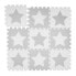 Фото #1 товара Развивающий коврик Relaxdays Puzzlematte Sterne светло-серый