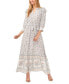 Фото #1 товара Women's Floral Long Sleeve Maxi Dress