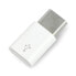 USB micro-B - USB-C - original adapter for Raspberry Pi 4- white