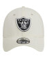 Men's Cream Las Vegas Raiders Classic 39THIRTY Flex Hat
