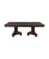Фото #1 товара Dark Cherry Dining Table with Gold Tipping, 2 Extension Leaves