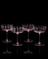 Фото #2 товара Martini and Champagne Flower Vintage Glass Coupes, Set of 4