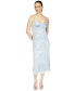 ფოტო #1 პროდუქტის Women's Tonal-Print Slit Slip Dress