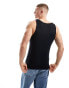 ASOS DESIGN muscle fit vest in black