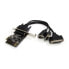 StarTech.com 2S1P PCI Express Serial Parallel Combo Card with Breakout Cable - PCIe - Parallel - Serial - Low-profile - RS-232 - Black - Silver - CE - FCC - REACH