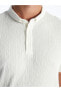 LCW Polo Yaka Kısa Kollu Desenli Erkek Tişört