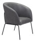 Фото #9 товара 30" Steel, Polyester Quinten Boho Chic Accent Chair