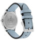 ფოტო #2 პროდუქტის Women's Swiss G-Timeless Slim Light Blue Leather Strap Watch 29mm