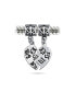 ფოტო #2 პროდუქტის BFF Big Sis Little Sis Puzzle 2 Piece Split Heart Sisters Bead Charm For Teen .925 Sterling Silver Fit European Bracelet