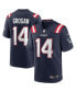 Men's Steve Grogan Navy New England Patriots Game Retired Player Jersey