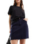 Фото #1 товара JDY high waisted denim mini skirt in dark blue