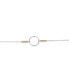 ფოტო #3 პროდუქტის Elegant Sterling Silver Two-Tone Halo Bracelet