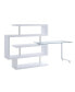 Фото #3 товара Raceloma Writing Desk with Shelf, Clear Glass