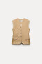 Zw collection linen blend waistcoat