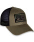 ფოტო #2 პროდუქტის Men's Olive and Black Chase Elliott Tonal Flag Snapback Adjustable Hat