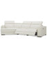 Фото #22 товара CLOSEOUT! Jenneth 3-Pc. Leather Sofa with 2 Power Motion Recliners and Cuddler, Created for Macy's