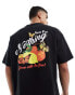 Good For Nothing fruit graphic back t-shirt in black