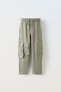 Balloon plush cargo trousers