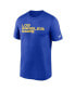 Фото #3 товара Men's Royal Los Angeles Rams Legend Wordmark Performance T-shirt