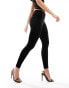 Фото #2 товара AllSaints Cora high rise velvet leggings in black