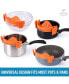 Фото #4 товара Adjustable Silicone Snap-On Pot Strainer For Pots & Pans