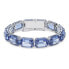 Swarovski Damen Armband Millenia Oktagon-Schliff, Blau, Rhodiniert 5614927