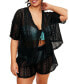 Фото #1 товара Plus Size Nika Swimwear Two-piece Swim Cover-up Top