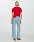 Фото #4 товара Women's Straight Pleated Jeans