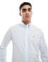 Фото #1 товара Tommy Hilfiger regular fit shirt in white and light blue stripe