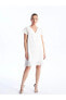 Фото #6 товара Платье LC WAIKIKI с коротким рукавом, эко-модель, V-образный вырез