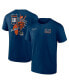 Фото #1 товара Men's Navy Chicago Bears Split Zone T-Shirt