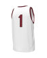 Men's #1 White South Carolina Gamecocks Throwback Replica Basketball Jersey