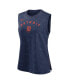 Women's Navy Detroit Tigers Muscle Play Tank Top