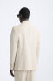 Фото #3 товара Костюмный пиджак из рельефной ткани ZARA
