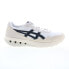 Фото #1 товара Asics New Jogger 1201A744-100 Mens White Suede Lifestyle Sneakers Shoes 9.5