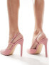 Фото #3 товара Public Desire Yulianna pointed heeled shoe in pink