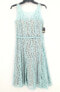 Taylor 191654 Womens Floral Lace Sleeveless Fit & Flare Dress Blue Size 10