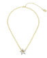Фото #1 товара Steve Madden two-tone Puffy Star Pendant Necklace