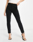 Mango tailored slim leg trousers in black