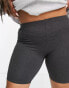 Фото #2 товара Brave Soul Plus sindy legging shorts in dark grey