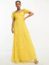 Фото #1 товара Anaya tulle maxi dress with sweetheart neckline in yellow