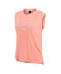 ფოტო #3 პროდუქტის Women's Coral San Francisco 49ers Studio Gym Tank Top