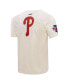 Фото #3 товара Men's Cream Philadelphia Phillies Club Member Badge T-Shirt