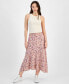 ფოტო #4 პროდუქტის Juniors' Printed Asymmetric Maxi Skirt