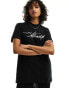 AllSaints Callie boyfriend t-shirt in black