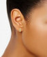 ფოტო #6 პროდუქტის Cubic Zirconia Half Hoop Earrings, Created for Macy's